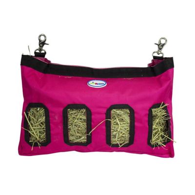 Image showing  Easy Feed Small Pet Hanging Hay Bag for Guinea Pigs and Rabbits, Pink, Medium