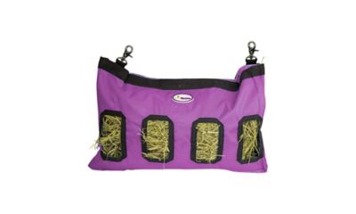 Image showing  Easy Feed Small Pet Hanging Hay Bag for Guinea Pigs and Rabbits, Purple, Medium