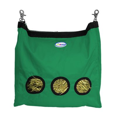 Image showing  Easy Feed Small Pet Hanging Hay Bag for Guinea Pigs and Rabbits, Green, Large