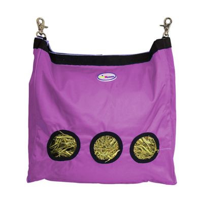 Image showing  Easy Feed Small Pet Hanging Hay Bag for Guinea Pigs and Rabbits, Pink, Large