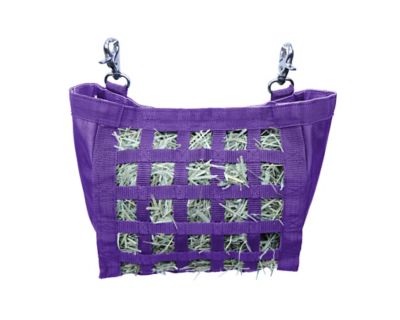 cuteNfuzzy Superior Small Pet Hanging Hay Bag for Guinea Pigs and Rabbits, Purple, Small