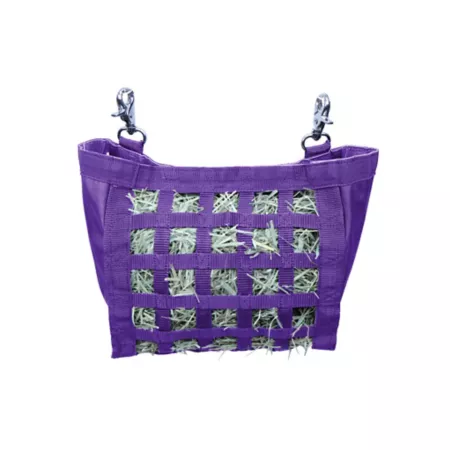 cuteNfuzzy Small Pet Hanging Hay Bag for Guinea Pigs and Rabbits Purple Small Small Animal Feeders