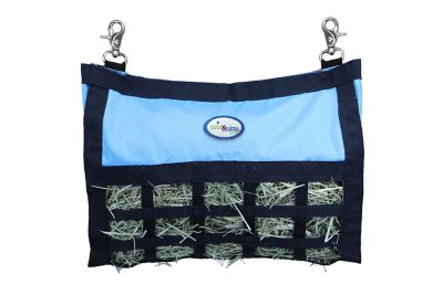 Image showing  Nylon Small Animal Hay Bag for Guinea Pigs and Rabbits with Super Tough Bottom, Hurricane Blue, Large