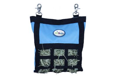 Image showing  Nylon Small Animal Hay Bag for Guinea Pigs and Rabbits with Super Tough Bottom, Hurricane Blue, Small