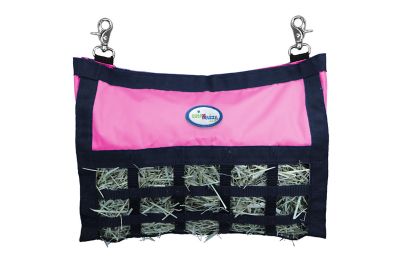 Image showing  Nylon Small Animal Hay Bag for Guinea Pigs and Rabbits with Super Tough Bottom, Pink, Large
