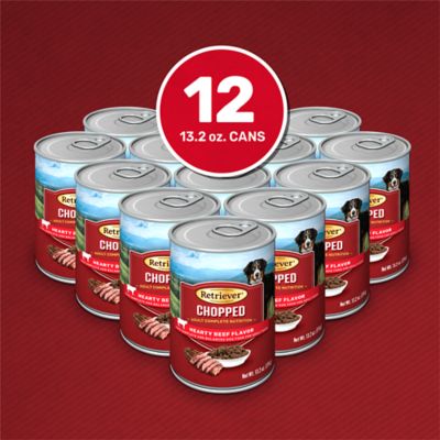 Image showing  Adult Chopped Hearty Beef Flavor Multi-Pack Wet Dog Food, 13.2 oz., 12 pk.
