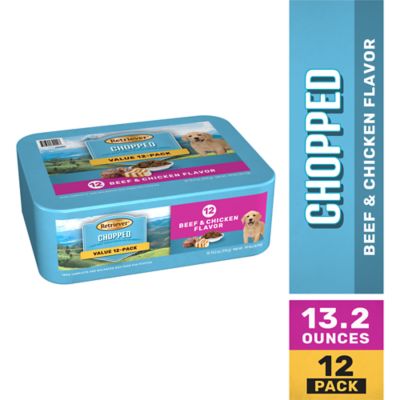 Retriever Puppy Beef and Chicken Flavor Chopped Wet Dog Food Variety pk., 13.2 oz., Pack of 12 Cans