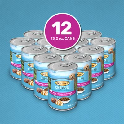 Image showing  Puppy Chopped Beef and Chicken Flavor Multi-Pack Wet Dog Food, 13.2 oz., 12 pk.