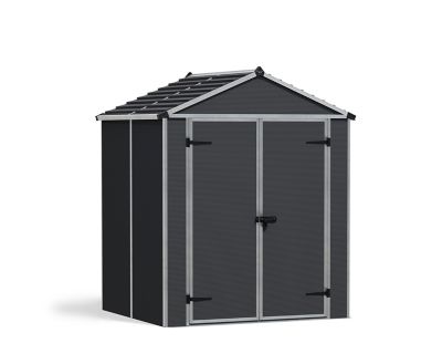 Canopia by Palram 6 ft. x 5 ft. Rubicon Shed, Gray -  706787