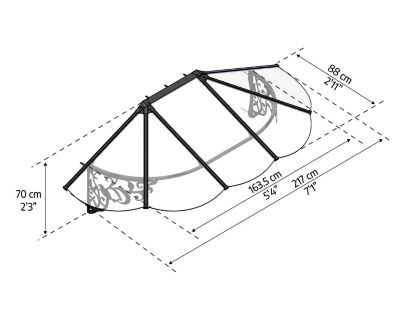 Image showing  85 in. x 34.6 in. Lily 2130 Awning