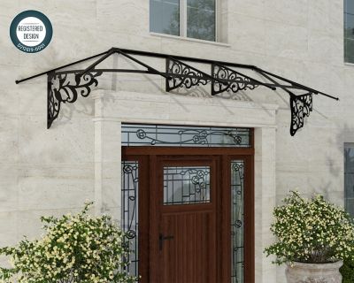 Image showing  Canopia 125.6 in. x 34.6 in. Lily 3154 Door Awning