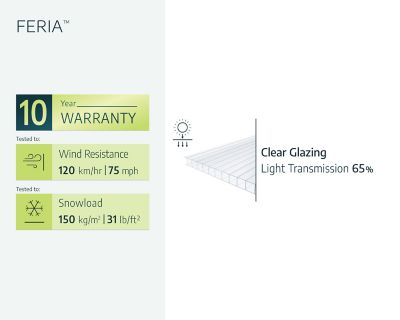 Image showing  10 ft. x 18 ft. Feria Patio Cover, Gray