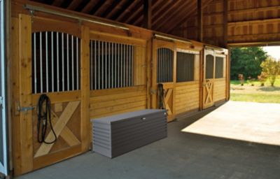 Image showing  210 gal. Leisure Time Steel Deck Storage Box, Dark Gray Metallic