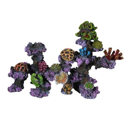 Penn-Plax Coral Reef Arch Aquatic Decor, Purple