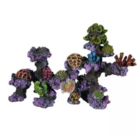 Penn-Plax Coral Reef Arch Aquatic Decoration Purple Aquariums