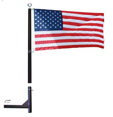 EZ Pole 2 in. Truck Hitch with 6 ft. Pole and 3 ft. x 5 ft. USA Flag