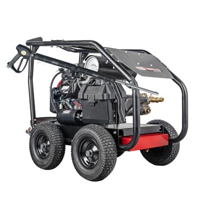 Image showing  5,000 PSI 5 GPM Gas Cold Water SuperPro Roll-Cage Pressure Washer, UDOR Industrial Triplex Pump, Honda GX690 Engine