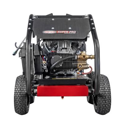 Image showing 5 th SIMPSON 5,000 PSI 5 GPM Gas Cold Water SuperPro Roll-Cage Pressure Washer, UDOR Industrial Triplex Pump, Honda GX690 Engine