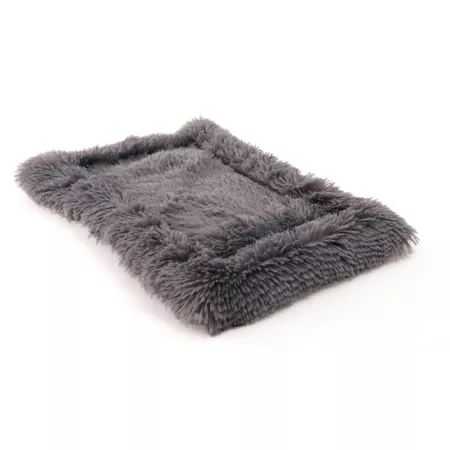 Pet Bed Mat Precious Tails Details Soothing Blanket Plush Eyelash Faux Fur Mattress for Cats and Dogs Bolster Dog Beds