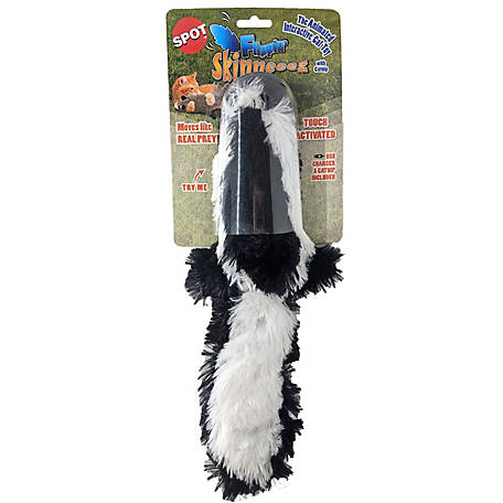 Ethical Products Flippin' Skinneeez Skunk Cat Toy, 15 in.