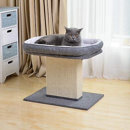 Catry Mellow Cat Bed with Sisal Scratching Post