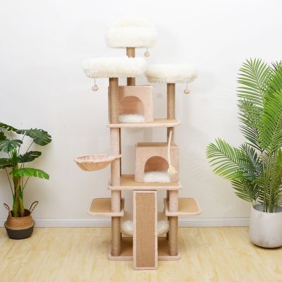 Image showing  74.5 in. 7-Level Castle Cat Tree
