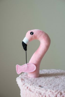 Image showing  Flamingo Cat Condo with Scratching Post, 29 in., Pink