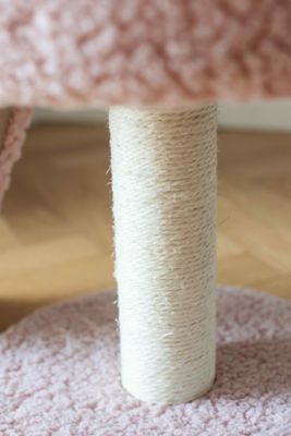 Image showing  Flamingo Cat Condo with Scratching Post, 29 in., Pink