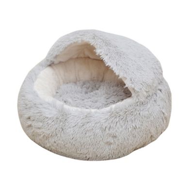 PetPals Igloo Pearl Modern Pet Bed, Pearl Gray