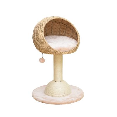 Image showing  29 in. 2-Level Lookout Cat Tree with Sisal Scratching Post