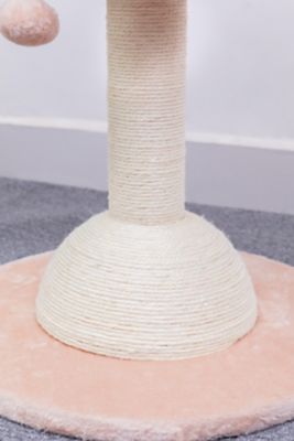 Image showing  29 in. 2-Level Lookout Cat Tree with Sisal Scratching Post