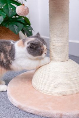 Image showing 7 th PetPals 29 in. 2-Level Lookout Cat Tree with Sisal Scratching Post