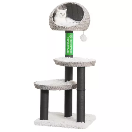 PetPals Petpals Tundra 4 Tier Handwoven Cat Tree Cat Trees & Condos