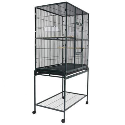Image showing  31 in. x 20 in. Flight Bird Cage with Stand, Green