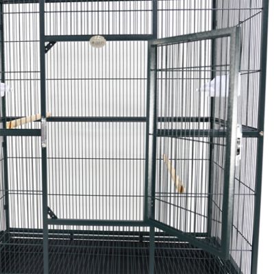 Image showing  31 in. x 20 in. Flight Bird Cage with Stand, Green