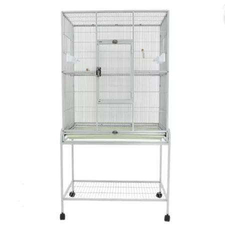 A&E Cage 31 in x 20 in Bird Cage with Stand Platinum Pet Bird Cages