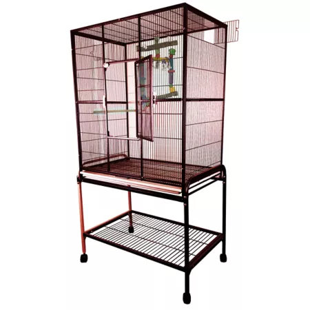 A&E Cage Bird Cage with Stand 32 in x 21 in Burgundy Pet Bird Cages