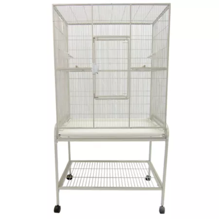 A&E Cage 32 in x 21 in Flight cage and stand 13221 WHITE Pet Bird Cages