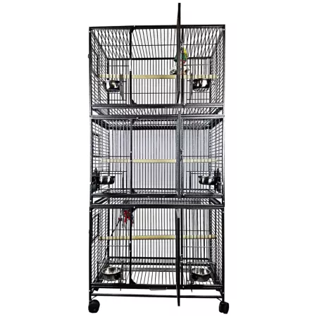 A&E Cage 36 in x 24 in Triple Stack Bird Cage Pet Bird Cages