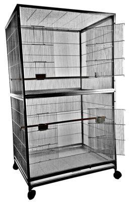 A&E Cage 40 in. x 30 in. Extra Large Flight Cage, 4030FL BLACK