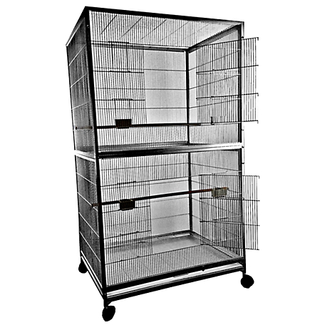 A&E Cage 40 in. x 30 in. Extra Large Flight Cage, 4030FL BLACK