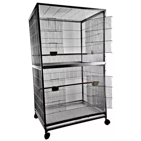 A&E Cage 40 in x 30 in Extra large flight cage 4030FL BLACK Pet Bird Cages