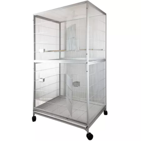 A&E Cage 40 in x 30 in Extra Large Flight Cage Platinum Pet Bird Cages