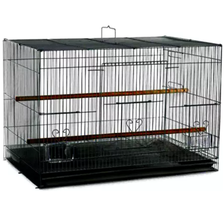 A&E Cage Lightweight Wire Flying Bird Cage 24 in x 16 in Black Pet Bird Cages