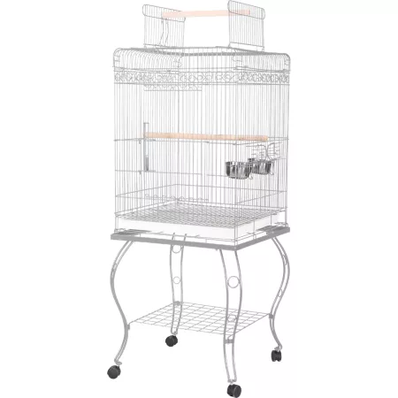 A&E Cage 20 in x 20 in Economical play cage 600H WHITE Pet Bird Cages