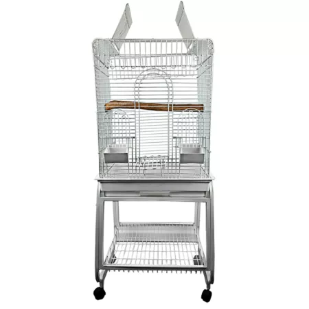 A&E Cage Play Top 22 in x 17 in Bird Cage with Stand White Pet Bird Cages