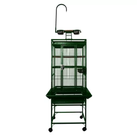 A&E Cage 18 x 18 in Game Board Cage 3/4" Bar Space 8001818 GREEN Pet Bird Cages