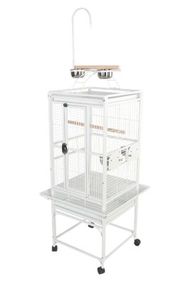 A&E Cage 18 x 18 in. Playtop Cage 3/4 in. Bar Space, 8001818 WHITE