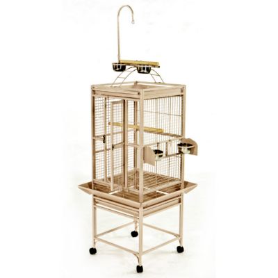 A&E Cage 24 in. x 24 in. Playtop Bird Cage, 3/4 in. Sandstone