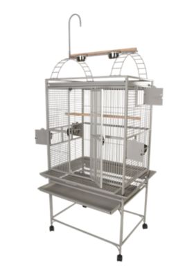 Image showing  32 in. x 23 in. Playtop Bird Cage, 5/8 in. Bar Space, Platinum